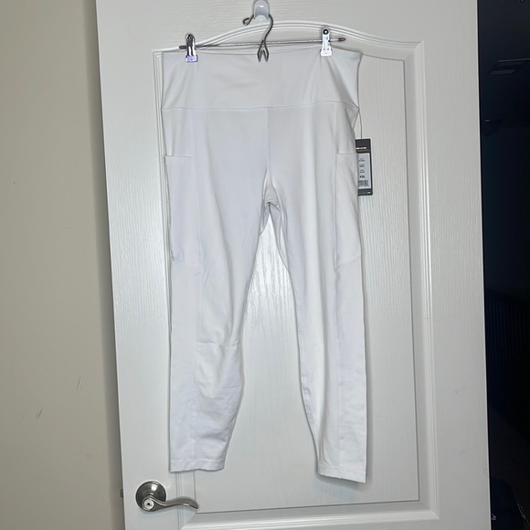 Yogalicious Lux High Rise White Leggings Size XXL - Picture 1 of 13
